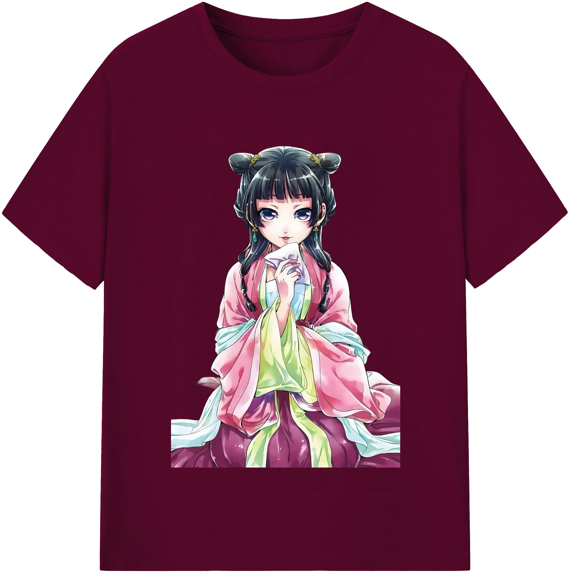 （画像用） 薬屋のひとりごと The Apothecary Diaries レディースカジュアルプリントTシャツ（綿100％）